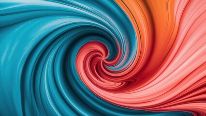 Obraz premium A close up of a swirl made out of different colors, AI