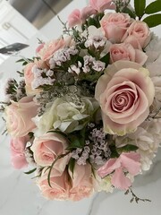 Floral bouquet with roses