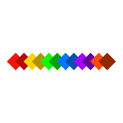 Colourful rainbow banner