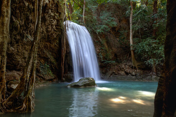 Fototapeta premium Erawan Waterfall Kanchanaburi Province Thailand.