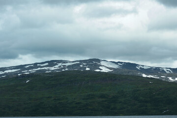 Fototapeta premium North of Sweden. Some pictures were taken in Norway, but it is just as nice as in northern Sweden. The air, the trees, the water, everything is absolutely stunning.