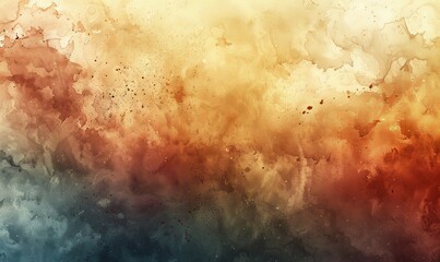 Soft watercolor blend in earth tones