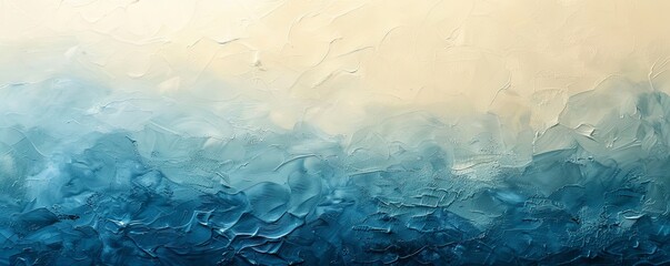 Obraz premium Soft gradient of light blue and cream