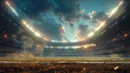 Cinematic Sports stadium background