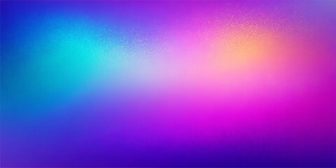 Fototapeta premium A vibrant gradient transition smoothly from blue to purple and pink, with hints of orange and bright cyan peeking through. The colors blend seamlessly, creating an ethereal and tranquil atmosphere.AI