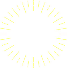 Sunburst frame illustration. Retro style. Blank copy space of logo for your design.        