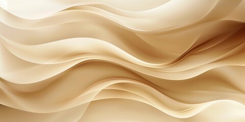 Obraz premium Sleek minimalist background with soft beige curves and subtle shadows, ideal for modern design. 