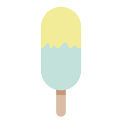 various color ice lolly set isolated on white background. vector illustration, Popsicle and Ice cream for summer season, pastel scheme vector illustration