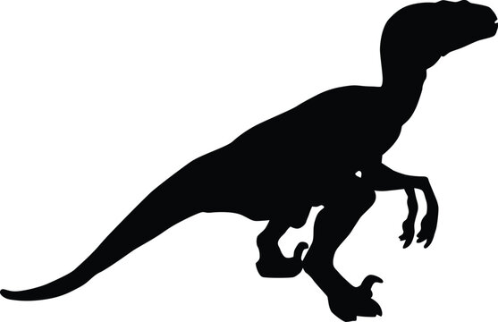 recommend clip art: Dinosaur silhouette full body illustration