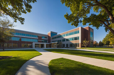 Obraz premium Modern college or university campus