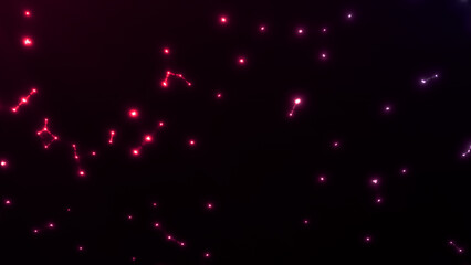 カラフルなのパーティクルが織りなす幻想的な光の背景