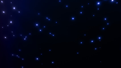 カラフルなのパーティクルが織りなす幻想的な光の背景