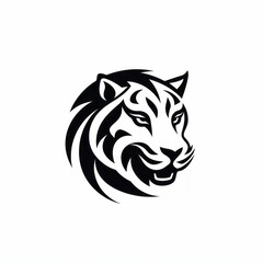 Obraz premium animal icon and logo on a white background Created with Generative AI technology