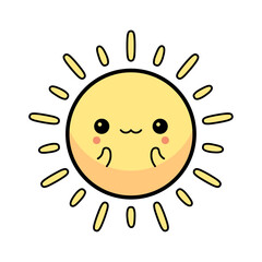 cute kawaii sun
