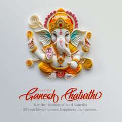 Happy Ganesh Chaturthi social media banner