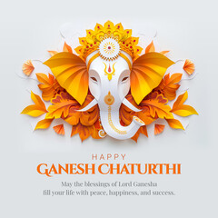 Happy Ganesh Chaturthi social media banner