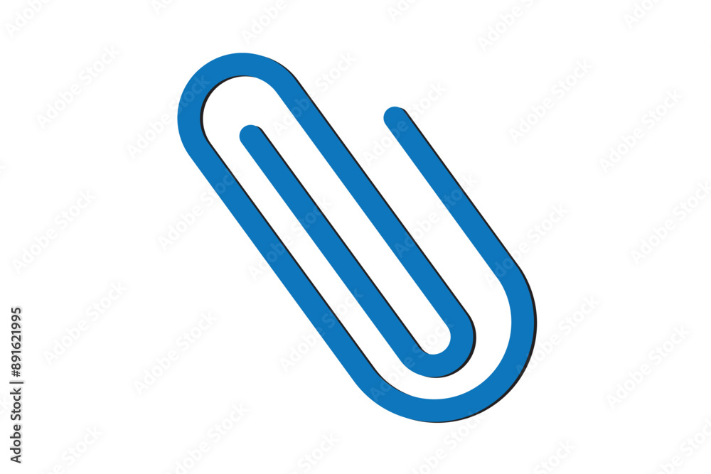 Canvas Prints clip attachment icon set. paper clip for documents vector symbol. paperclip design.