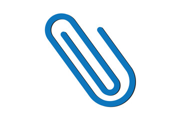 Obraz premium Clip Attachment Icon Set. Paper Clip for Documents Vector Symbol. Paperclip Design.