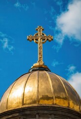 Golden Cross on Dome