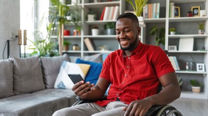 A man in a wheelchair