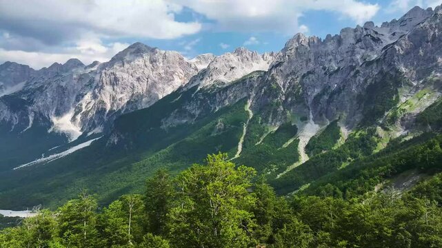 Albania Tropoj&euml;. Valbona valley springs Accursed Mountains.