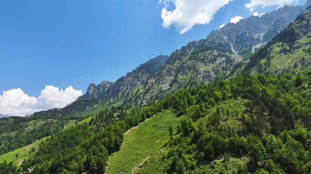 Albania Tropoj&euml;. Valbona valley springs Accursed Mountains.