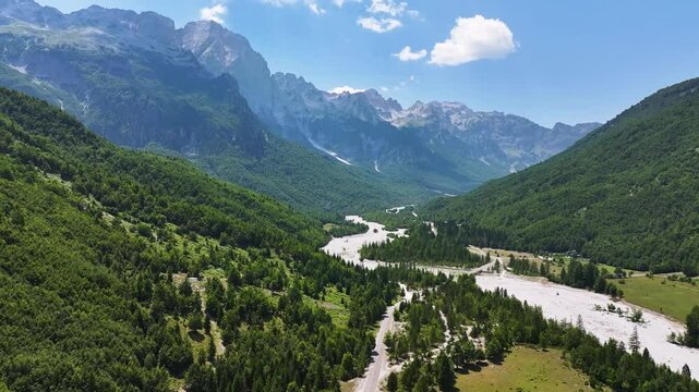 Albania Tropoj&euml;. Valbona valley springs Accursed Mountains.