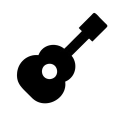 acoustic guitar isolated on white Illustration SVG