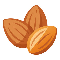 illustration of an almond  Illustration SVG