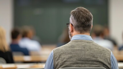 Fototapeta premium University Instructor Conducting Advanced Technical Skills Workshop with Hands on Experience and Practical Guidance for Students and Participants