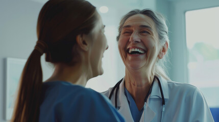 Fototapeta premium An enthusiastic man in a blue raincoat, eyes closed and smiling wholeheartedly, enjoying a refreshing rain shower that brings him tranquility and joy.