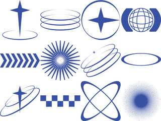 set of icons y2k