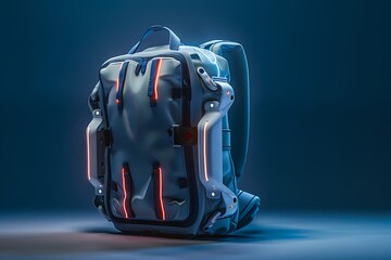 A school bag with embedded sensors that monitor weight distribution to prevent back strain.