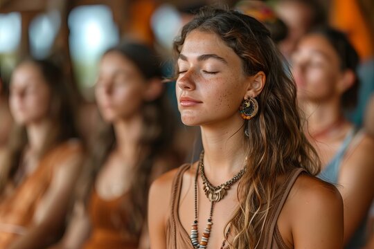 Meditation workshop with a guided session