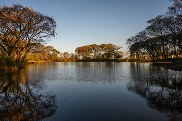 Image of a lagoon under the sun