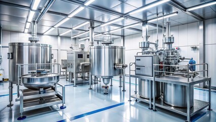 Precision pharmaceutical mixing equipment in a sterile manufacturing facility, pharmaceutical, mixing