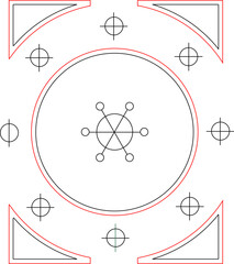 Sketch illustration silhouette vector drawing detail design ornate ornament baground pattern abstract decorative modern lines