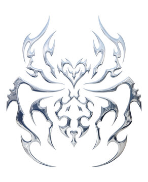 Spider Liquid Chrome Transparent Background 