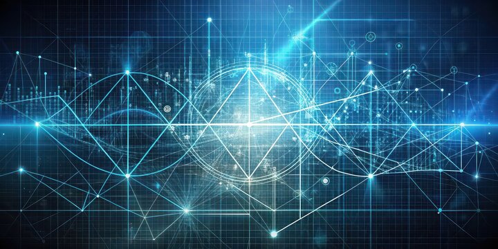 Abstract linear graphic visualization of a random math formula , mathematics, abstract, graphic, linear, visualization