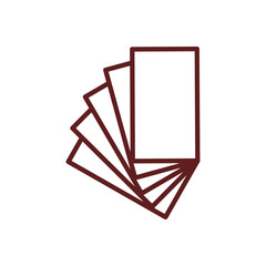 Cash Vector Line Maroon Icon Design