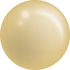 3D of yellow bubble with bright light, yellow ball, icon, vector, element