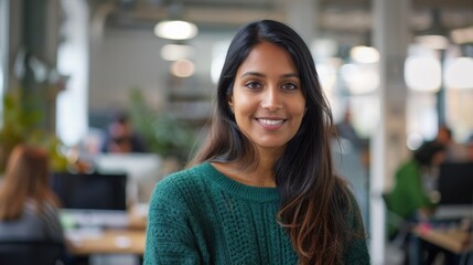 The Young Woman Smiling