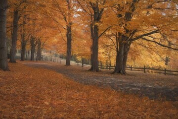 Fototapeta premium autumn in the park