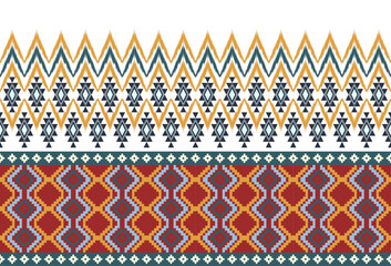 abstract Traditional geometric ethnic fabric pattern ornate elements with ethnic patterns design for textiles, rugs, clothing, sarong, scarf, batik, wrap, embroidery, print, curtain, carpet