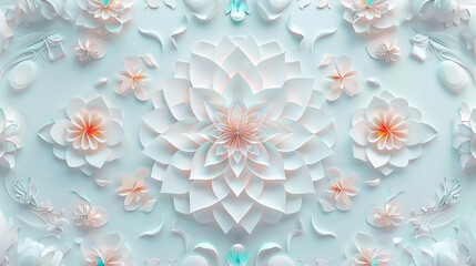 A beautiful mandala flower pattern background