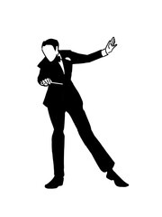 ブラックタイの指揮者　png