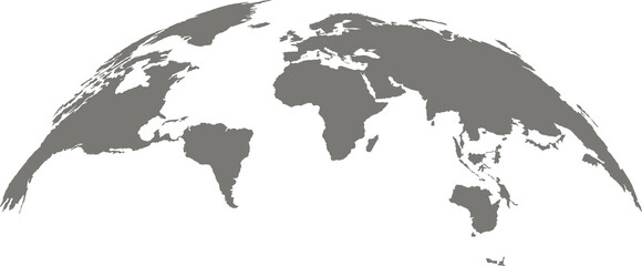 gray world map
