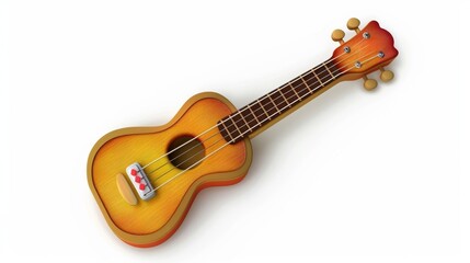 Fototapeta premium Thermometer icon on white background. Musical instruments isolated on white. Photo realistic photo.