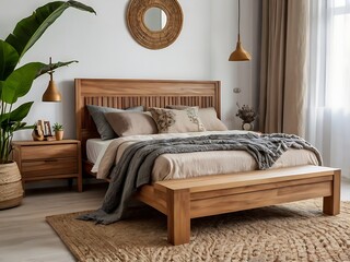 Elegant Home Decor with Tropical Plants and Personal Accessories