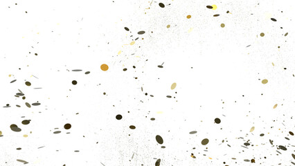 A burst of gold and silver confetti creating a dazzling celebration
